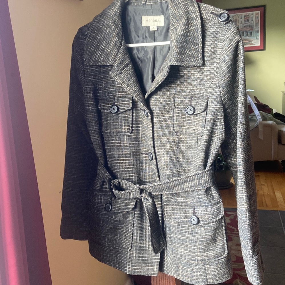 Merona belted jacket